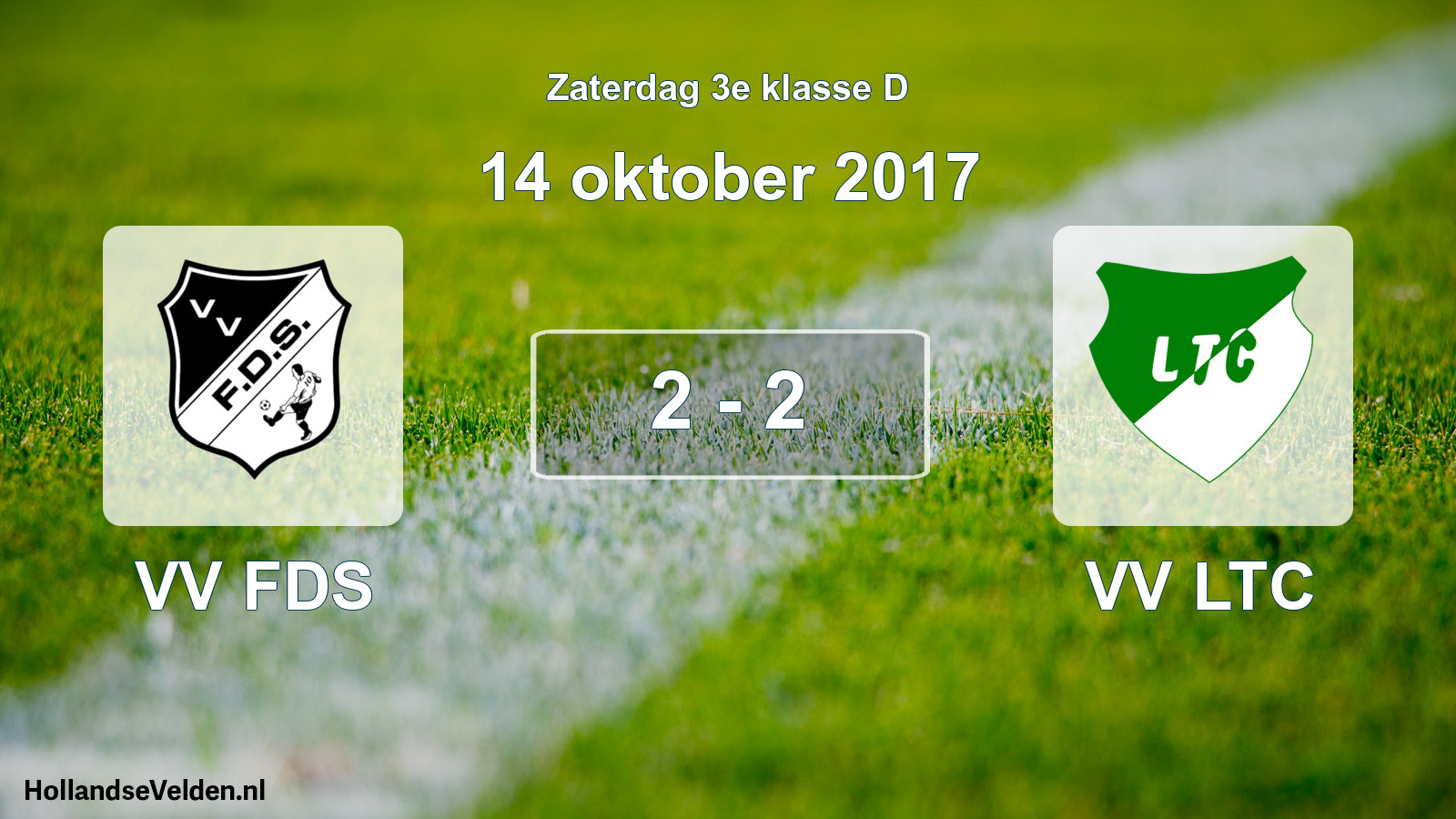 Total number of matches played: VV FDS - VV LTC 2 - 2 (14 October 2017)