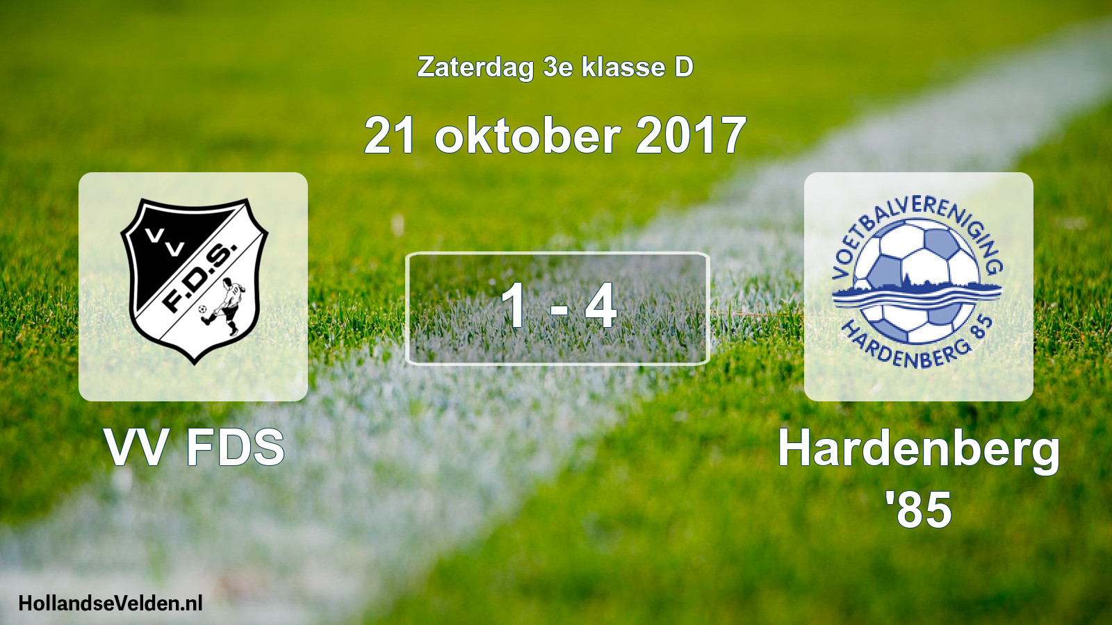 Total number of matches played: VV FDS - Hardenberg '85 1 - 4 (21 October 2017)