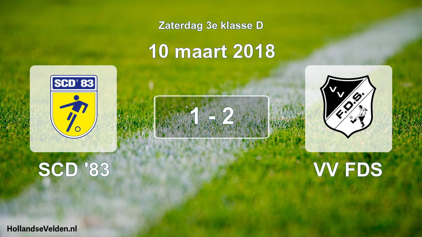 Total number of matches played: SCD '83 - VV FDS 1 - 2 (10 March 2018)