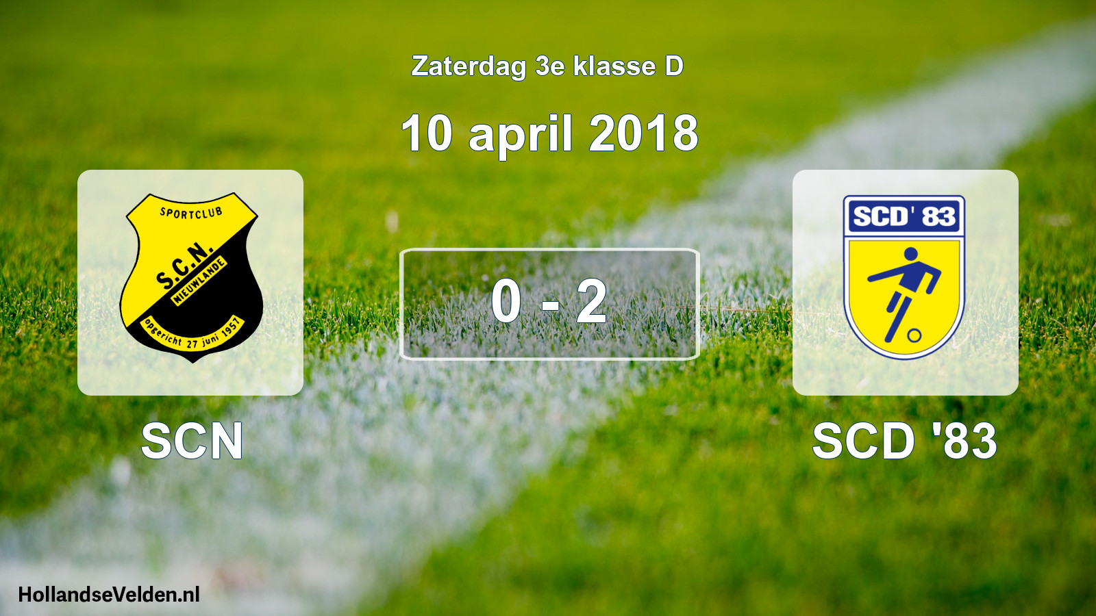 Total number of matches played: SCN - SCD '83 0 - 2 (10 April 2018)