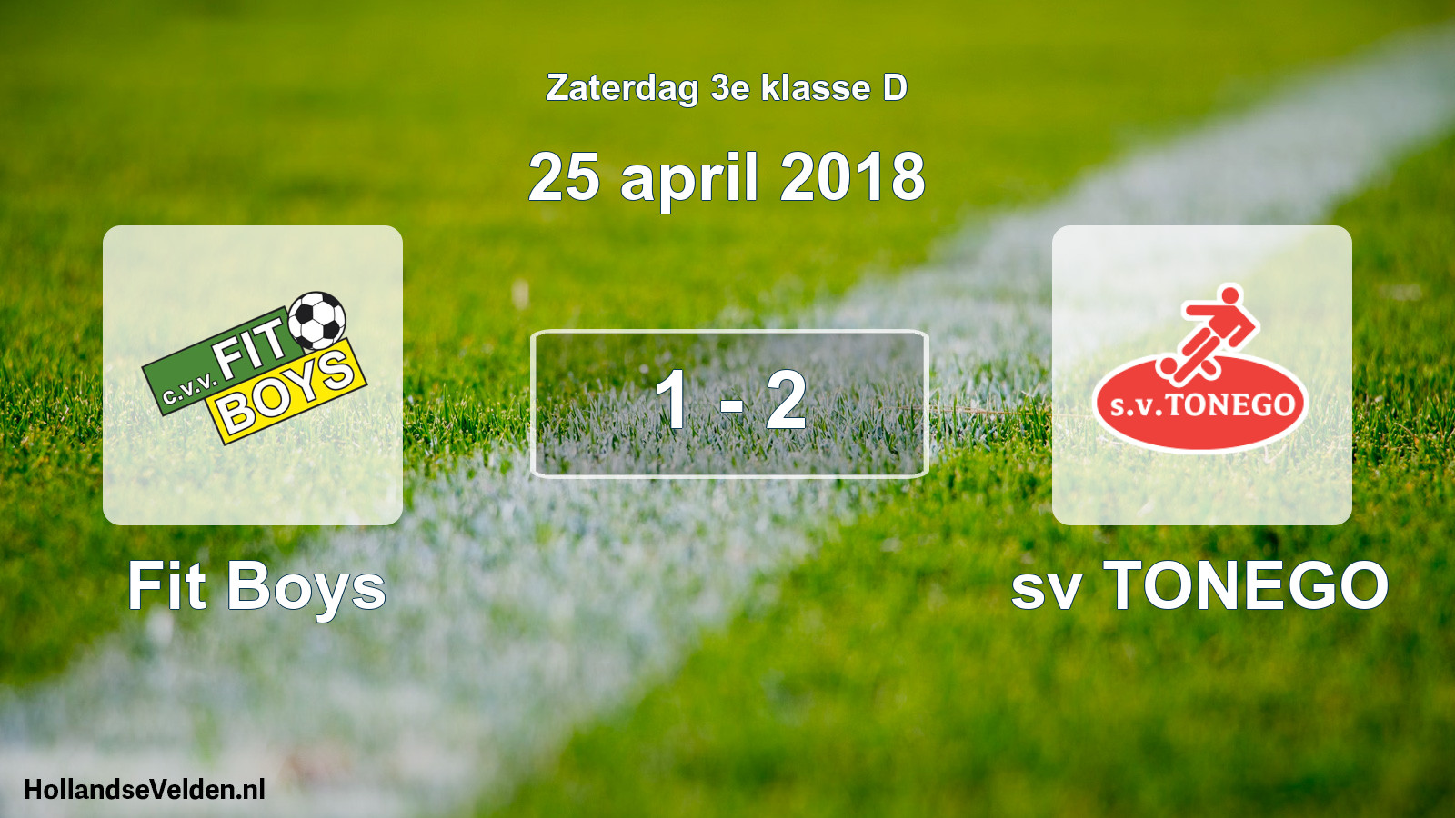 Total number of matches played: Fit Boys - sv TONEGO 1 - 2 (25 April 2018)