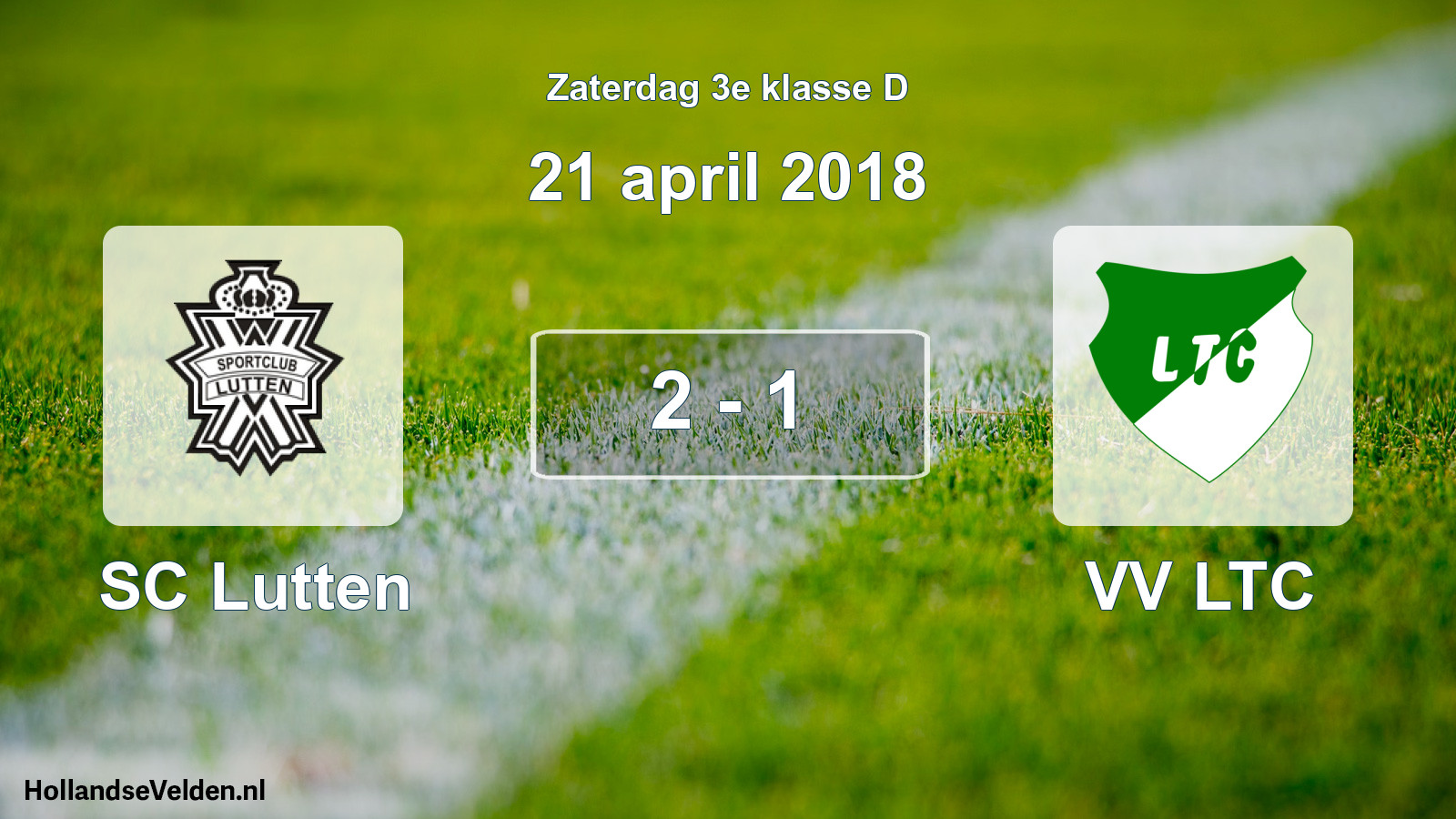 Total number of matches played: SC Lutten - VV LTC 2 - 1 (21 April 2018)