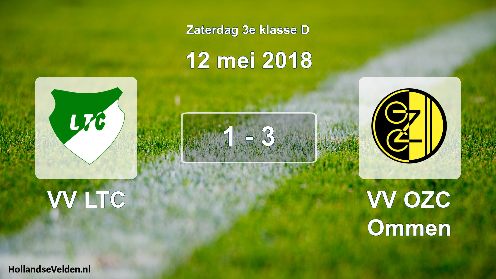 Total number of matches played: VV LTC - VV OZC Ommen 1 - 3 (12 May 2018)