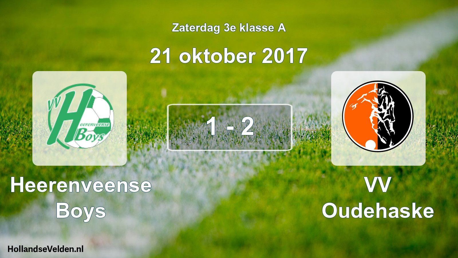Total number of matches played: Heerenveense Boys - VV Oudehaske 1 - 2 (21 October 2017)