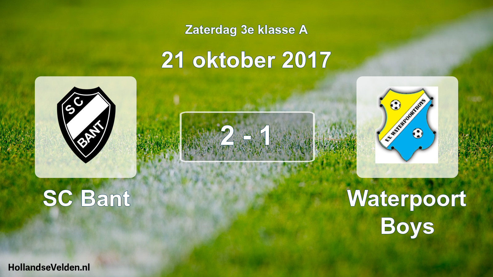 Total number of matches played: SC Bant - Waterpoort Boys 2 - 1 (21 October 2017)