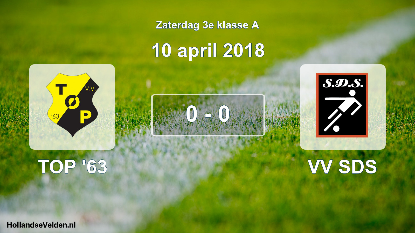 Total number of matches played: TOP '63 - VV SDS 0 - 0 (10 April 2018)
