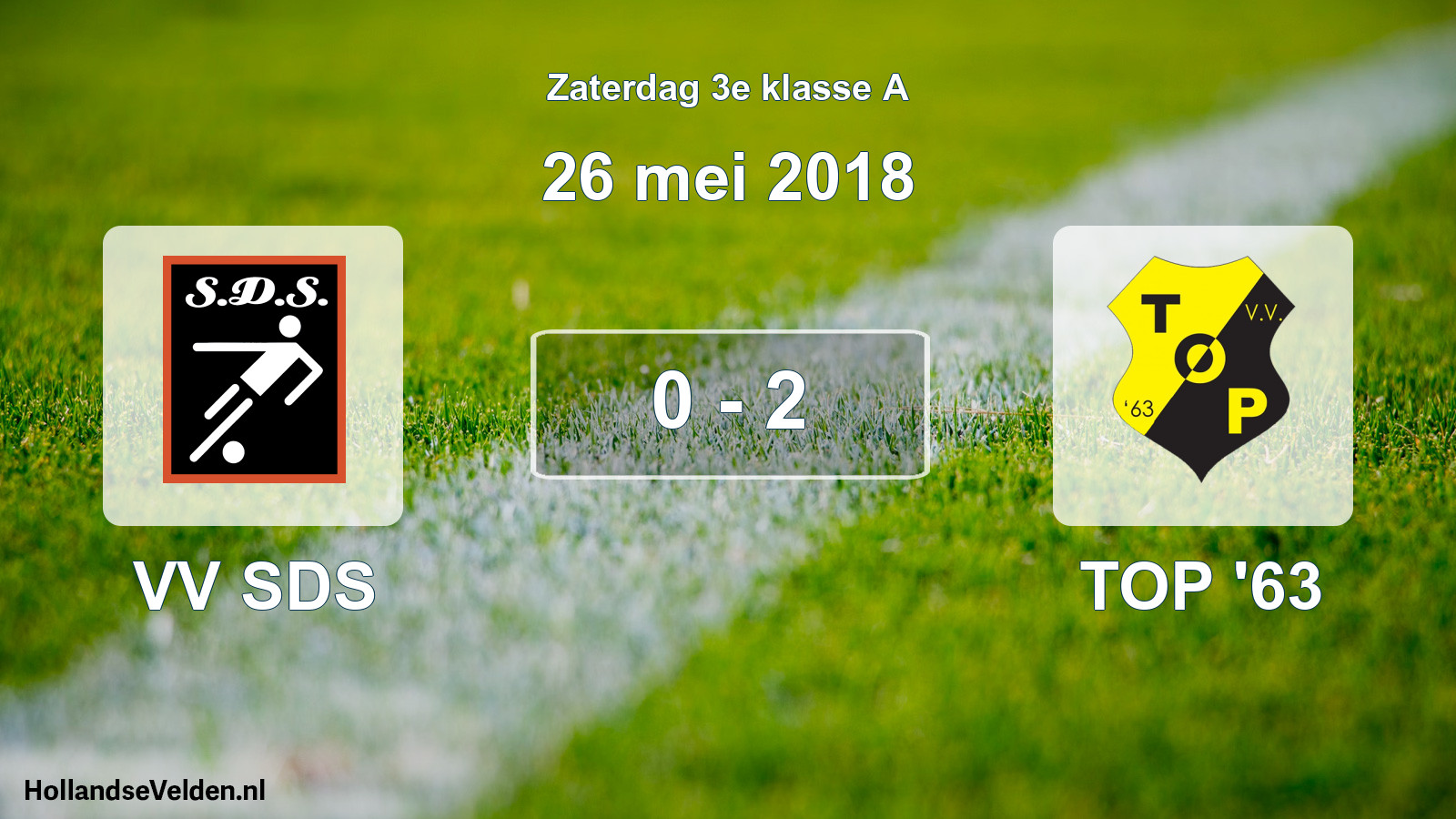 Total number of matches played: VV SDS - TOP '63 0 - 2 (26 May 2018)
