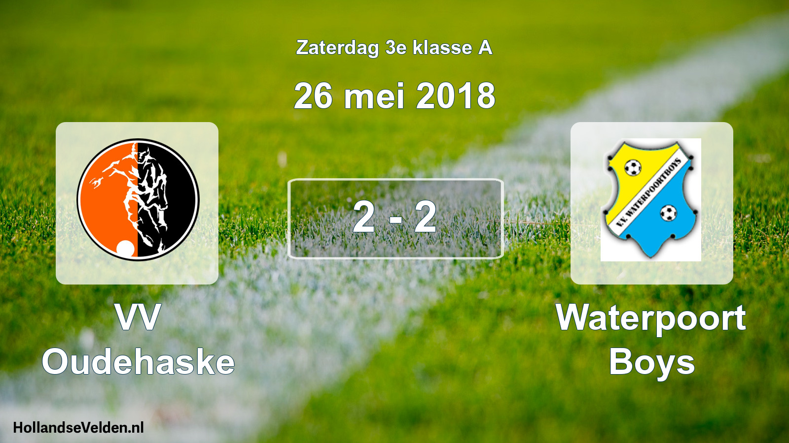 Total number of matches played: VV Oudehaske - Waterpoort Boys 2 - 2 (26 May 2018)