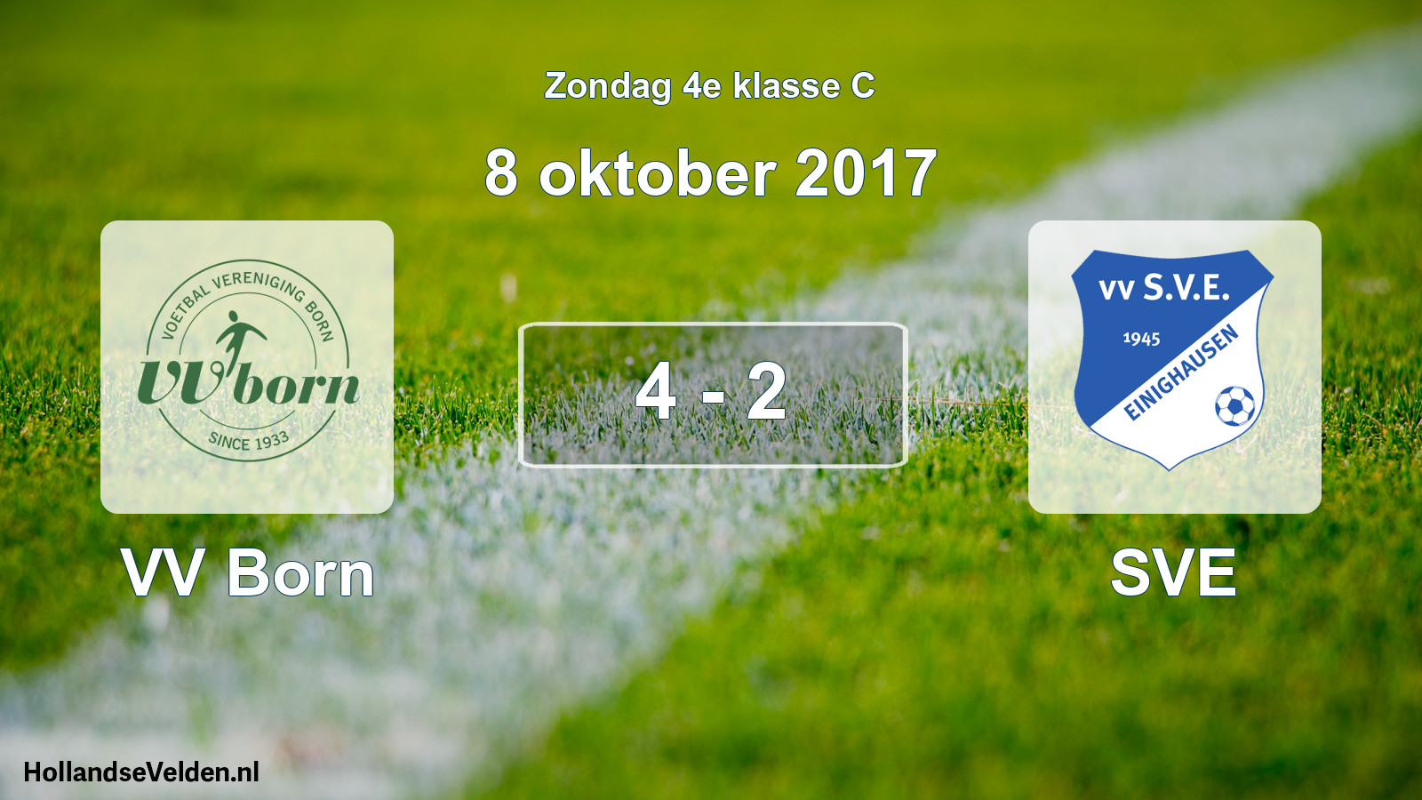 Total number of matches played: VV Born - SVE 4 - 2 (8 October 2017)