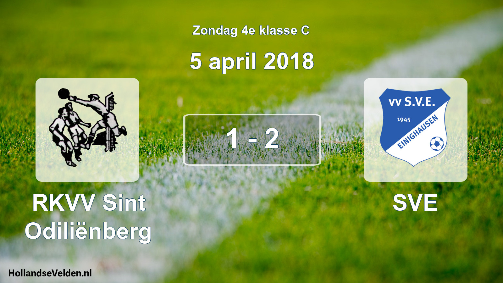 Total number of matches played: RKVV Sint Odiliënberg - SVE 1 - 2 (5 April 2018)