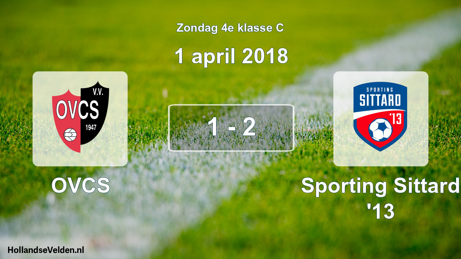 Total number of matches played: OVCS - Sporting Sittard '13 1 - 2 (1 April 2018)