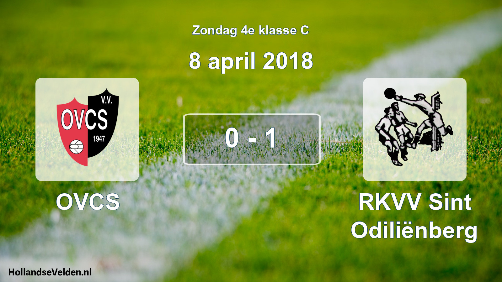 Total number of matches played: OVCS - RKVV Sint Odiliënberg 0 - 1 (8 April 2018)