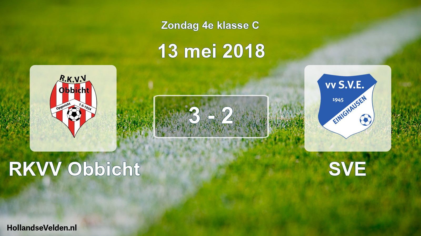 Total number of matches played: RKVV Obbicht - SVE 3 - 2 (13 May 2018)