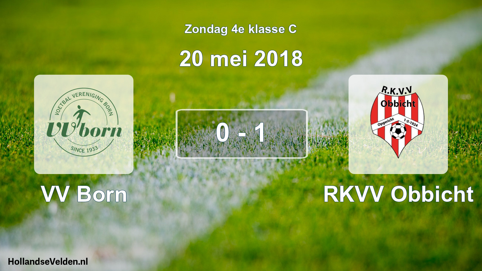Total number of matches played: VV Born - RKVV Obbicht 0 - 1 (20 May 2018)