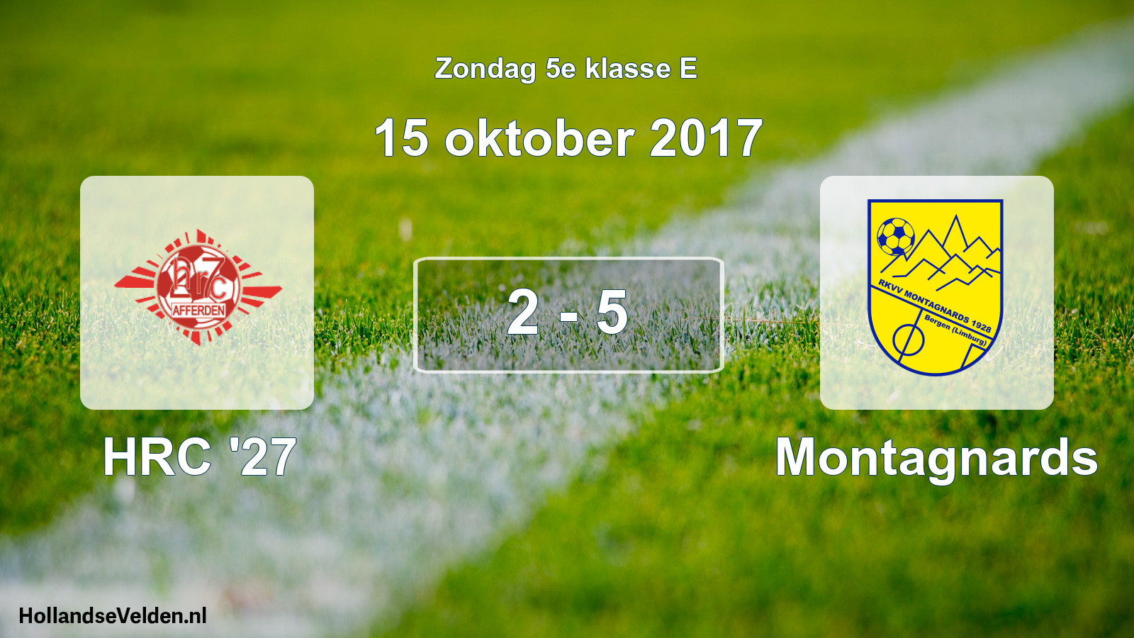 Total number of matches played: HRC '27 - Montagnards 2 - 5 (15 October 2017)