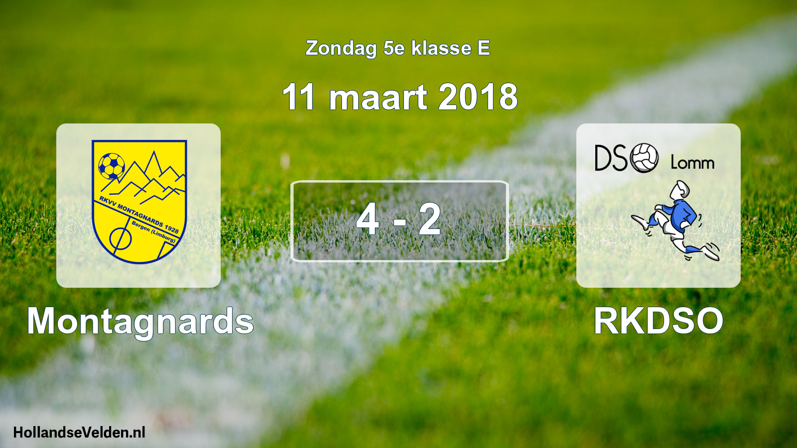 Total number of matches played: Montagnards - RKDSO 4 - 2 (11 March 2018)