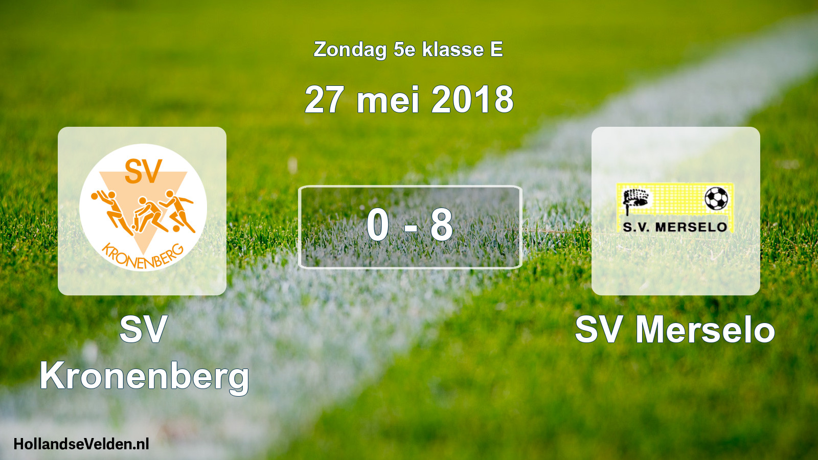 Total number of matches played: SV Kronenberg - SV Merselo 0 - 8 (27 May 2018)