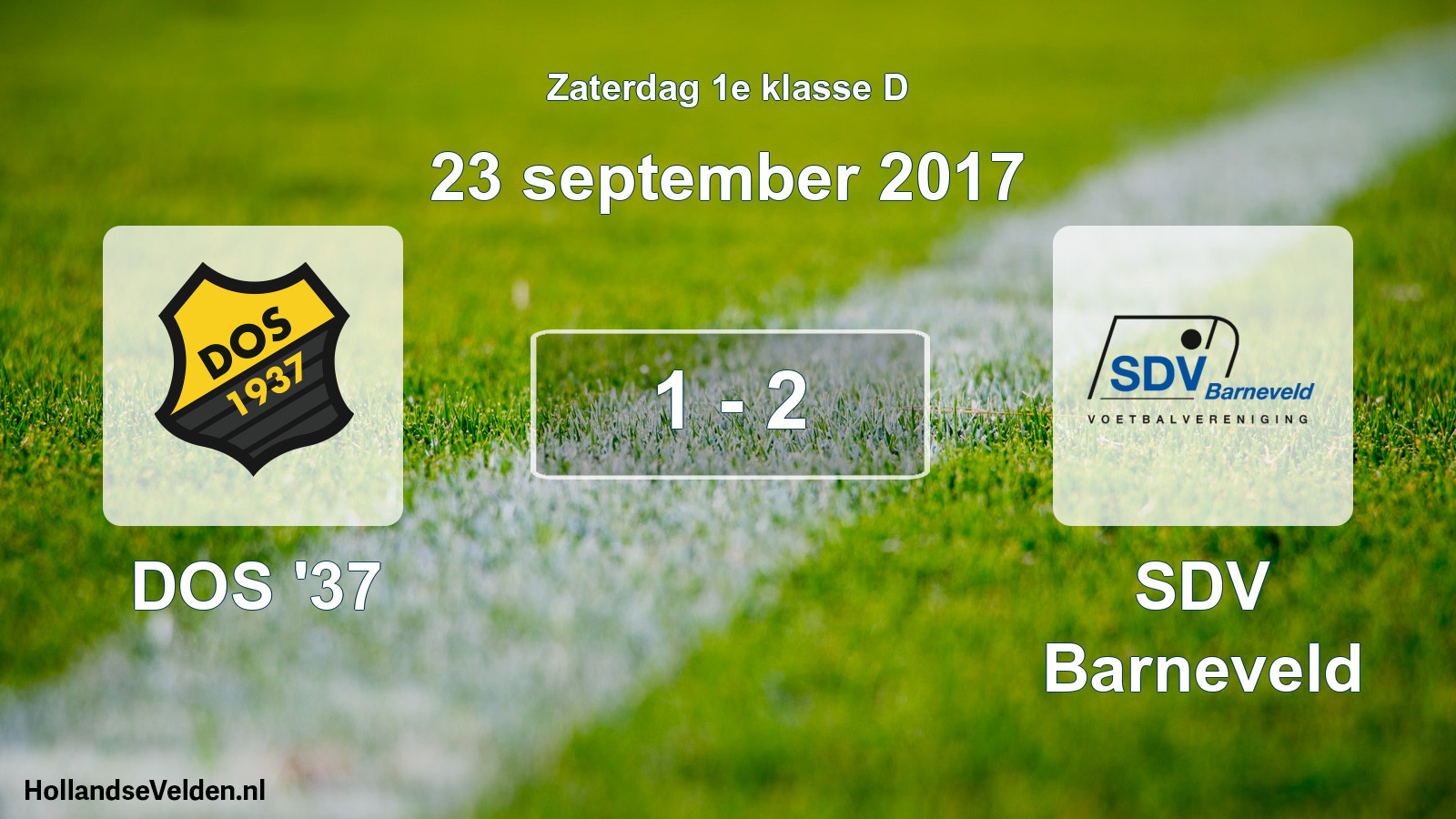 Total number of matches played: DOS '37 - SDV Barneveld 1 - 2 (23 September 2017)