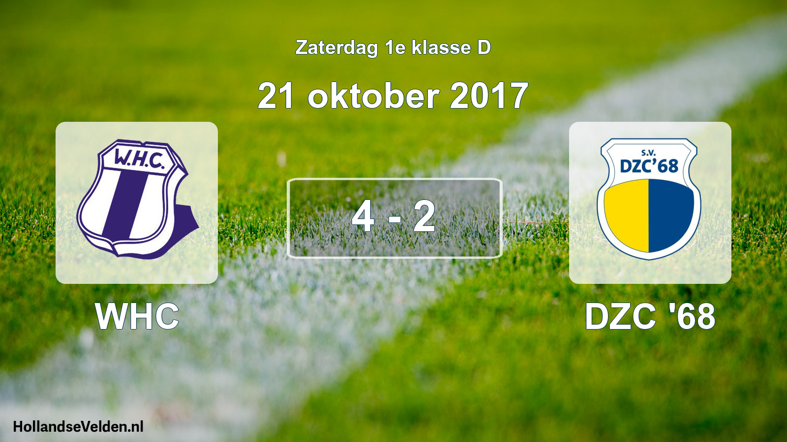 Total number of matches played: WHC - DZC '68 4 - 2 (21 October 2017)