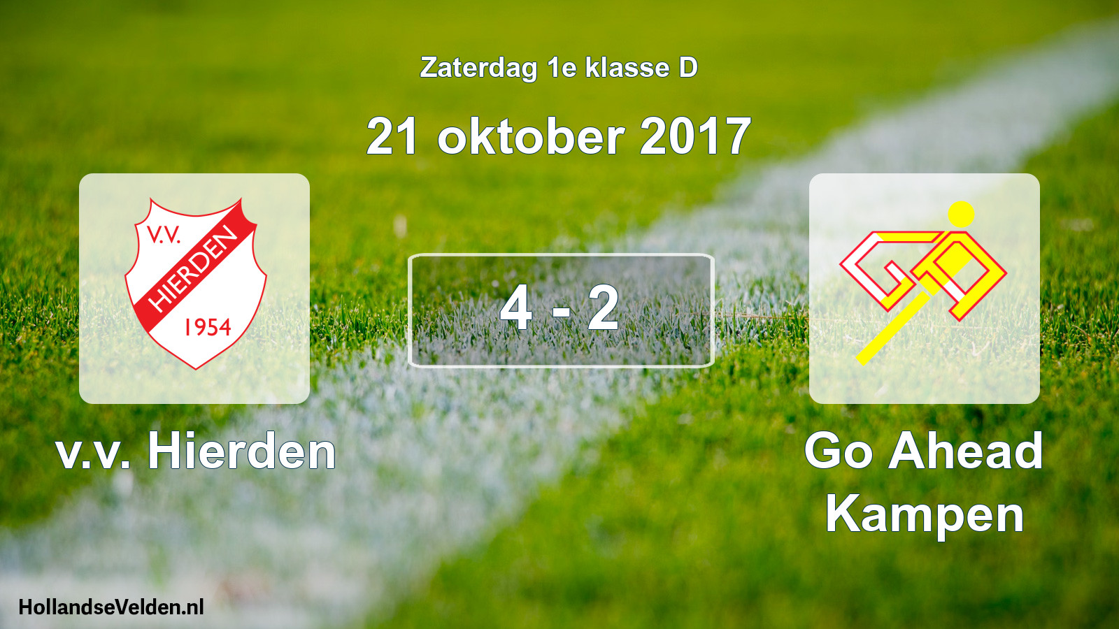 Total number of matches played: v.v. Hierden - Go Ahead Kampen 4 - 2 (21 October 2017)