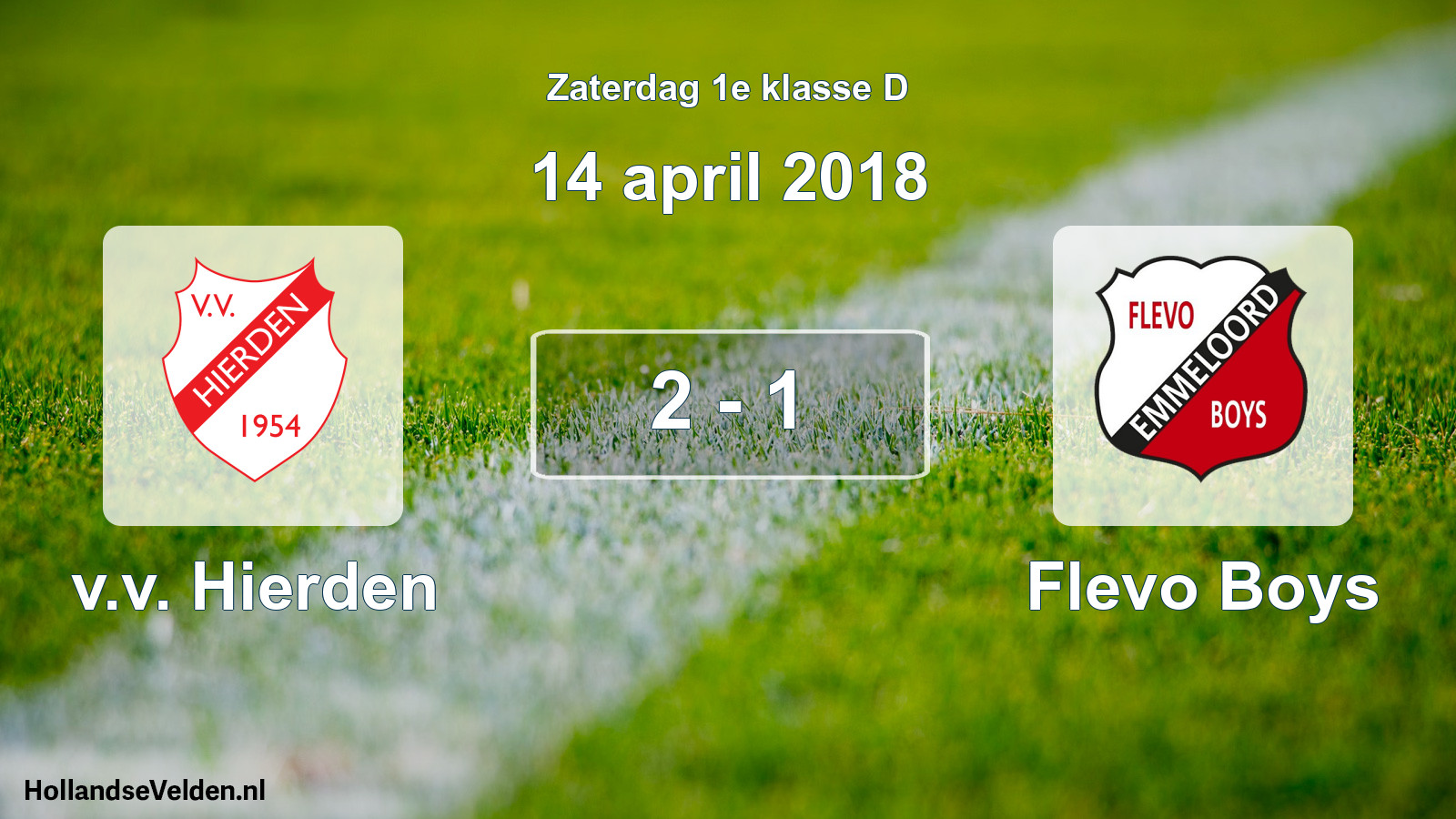 Total number of matches played: v.v. Hierden - Flevo Boys 2 - 1 (14 April 2018)