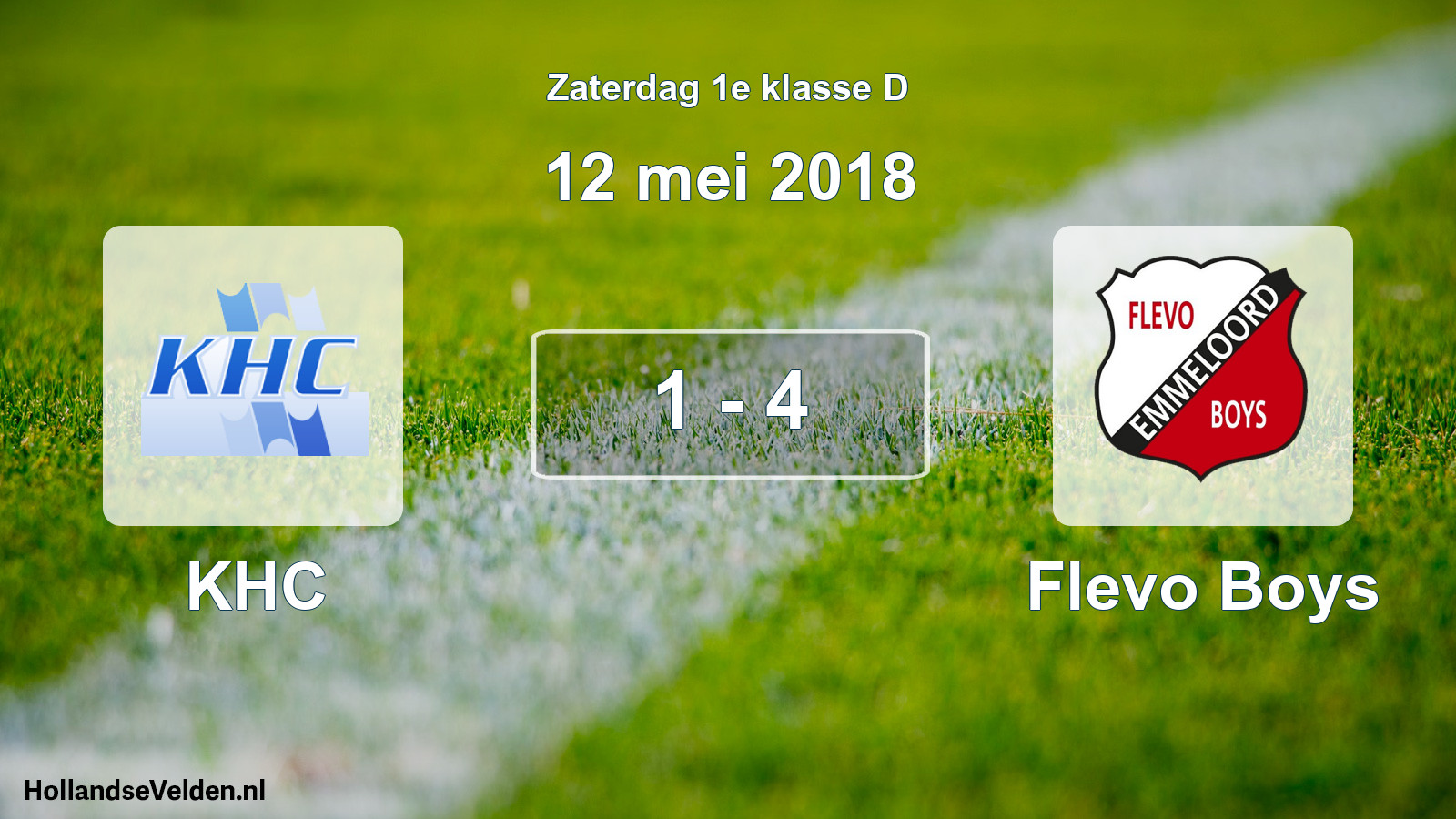 Total number of matches played: KHC - Flevo Boys 1 - 4 (12 May 2018)