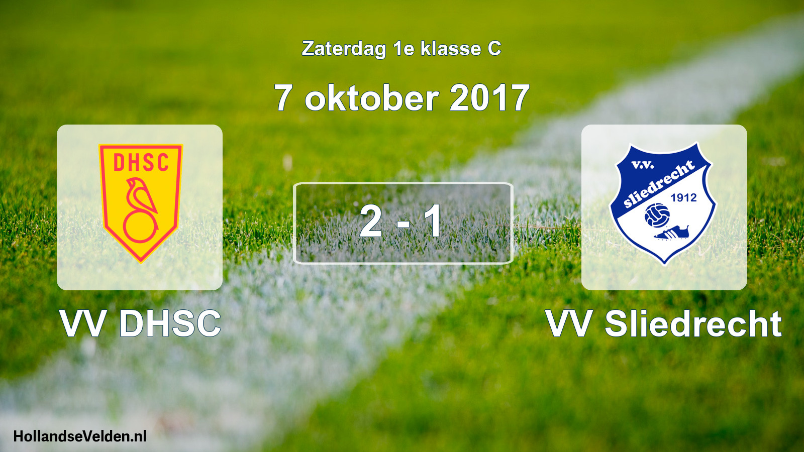 Total number of matches played: VV DHSC - VV Sliedrecht 2 - 1 (7 October 2017)