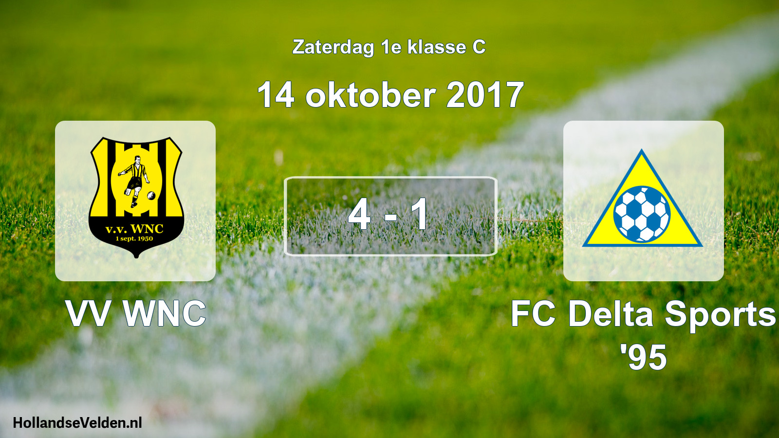 Total number of matches played: VV WNC - FC Delta Sports '95 4 - 1 (14 October 2017)