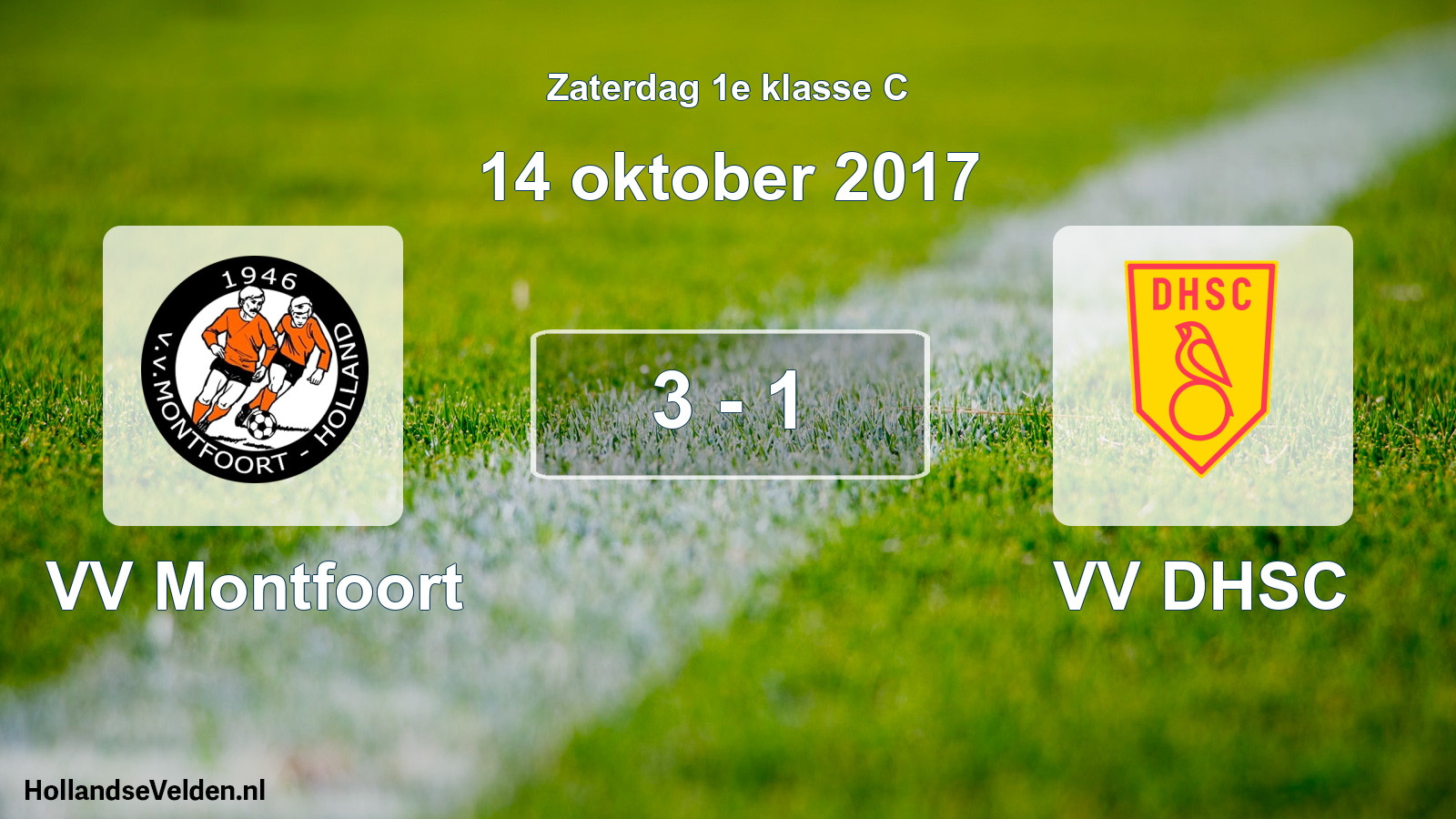 Total number of matches played: VV Montfoort - VV DHSC 3 - 1 (14 October 2017)