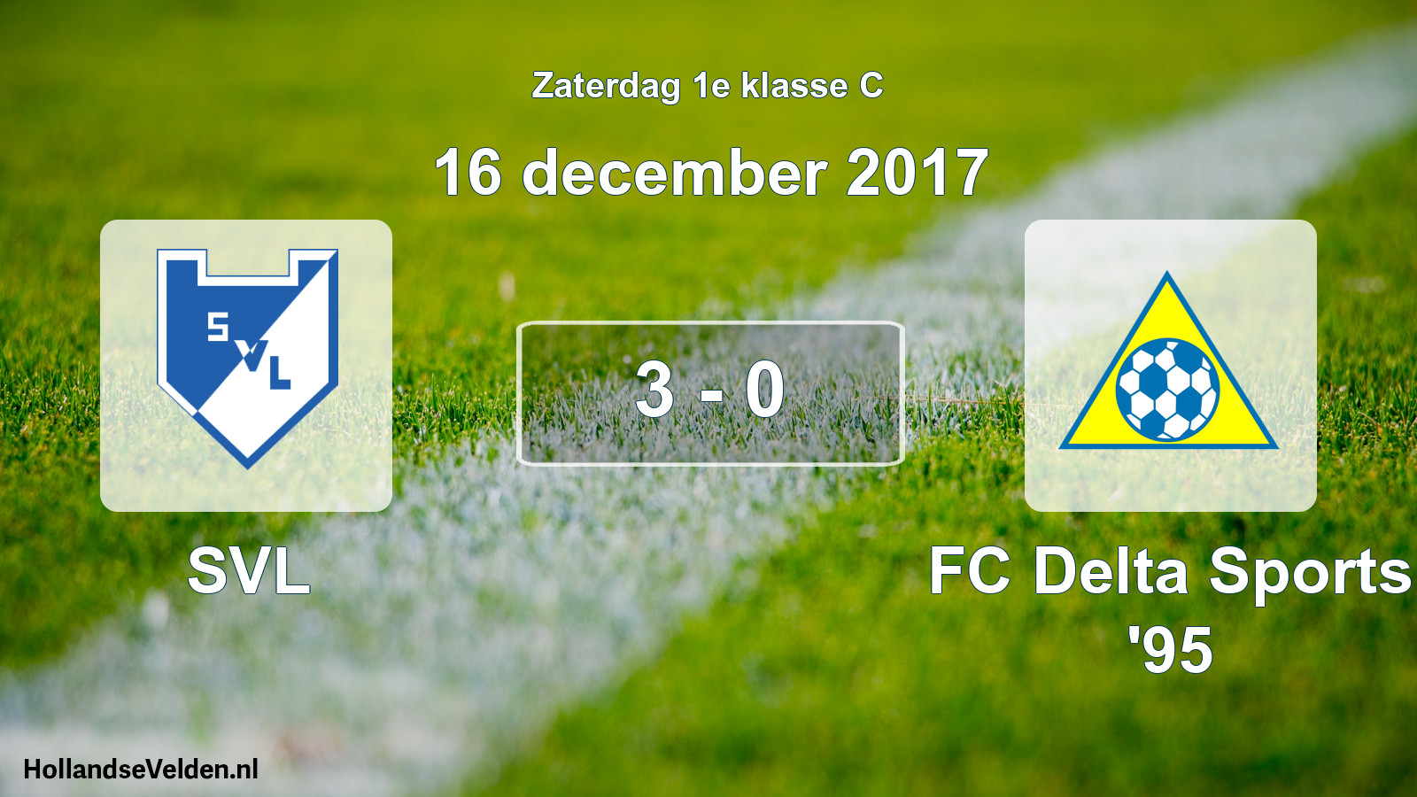 Total number of matches played: SVL - FC Delta Sports '95 3 - 0 (16 December 2017)