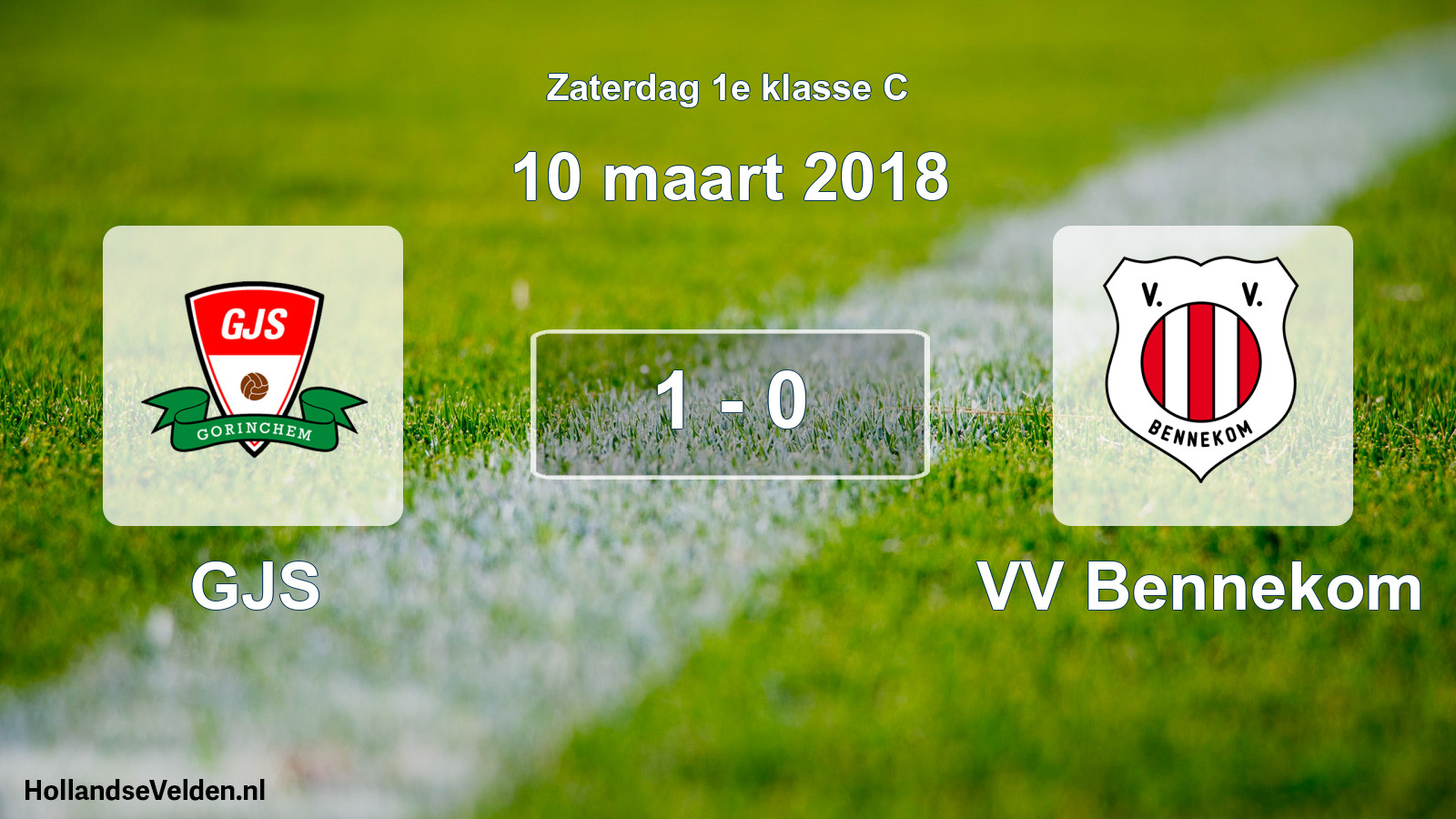 Total number of matches played: GJS - VV Bennekom 1 - 0 (10 March 2018)