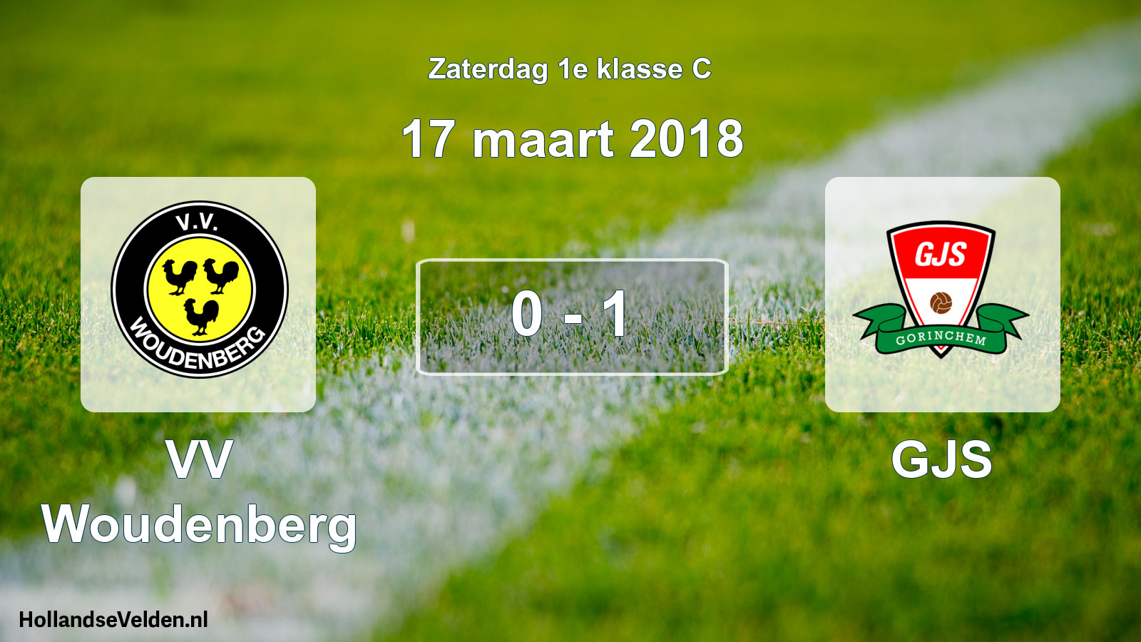Total number of matches played: VV Woudenberg - GJS 0 - 1 (17 March 2018)