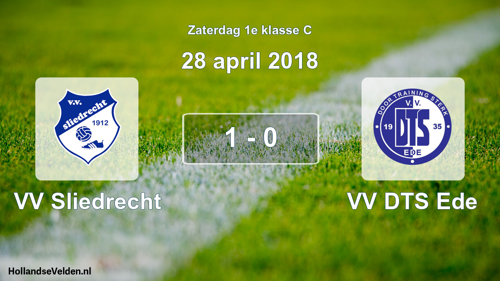 Total number of matches played: VV Sliedrecht - VV DTS Ede 1 - 0 (28 April 2018)