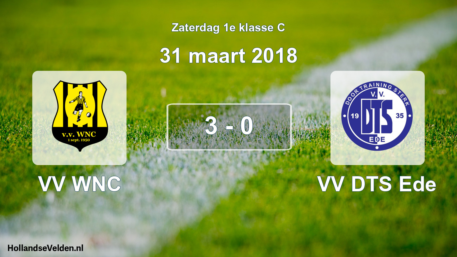 Total number of matches played: VV WNC - VV DTS Ede 3 - 0 (31 March 2018)