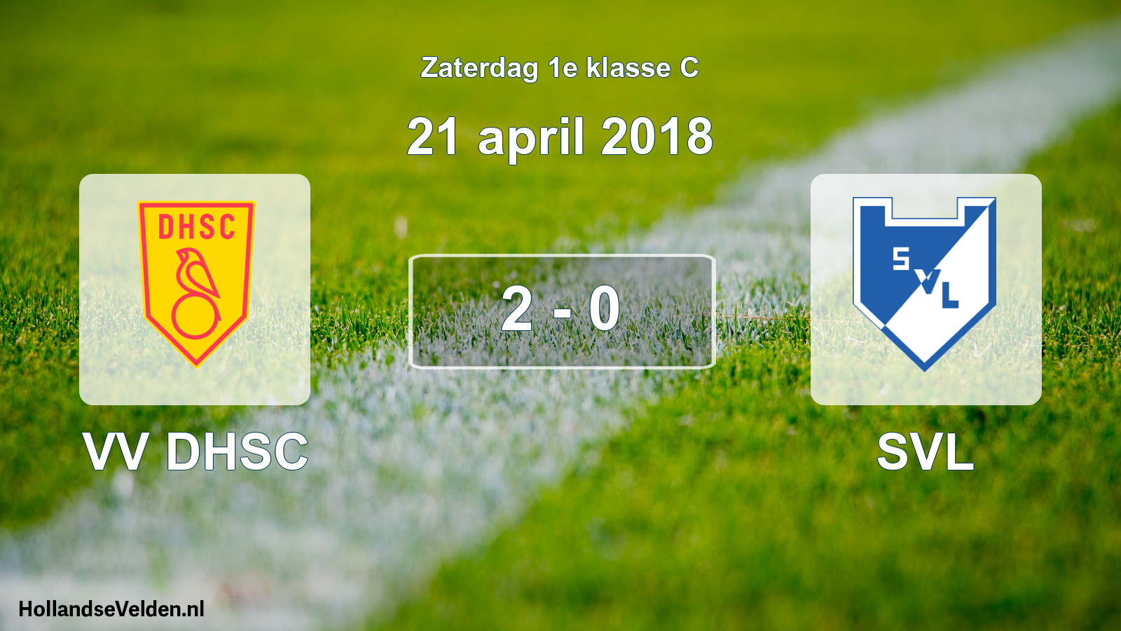 Total number of matches played: VV DHSC - SVL 2 - 0 (21 April 2018)