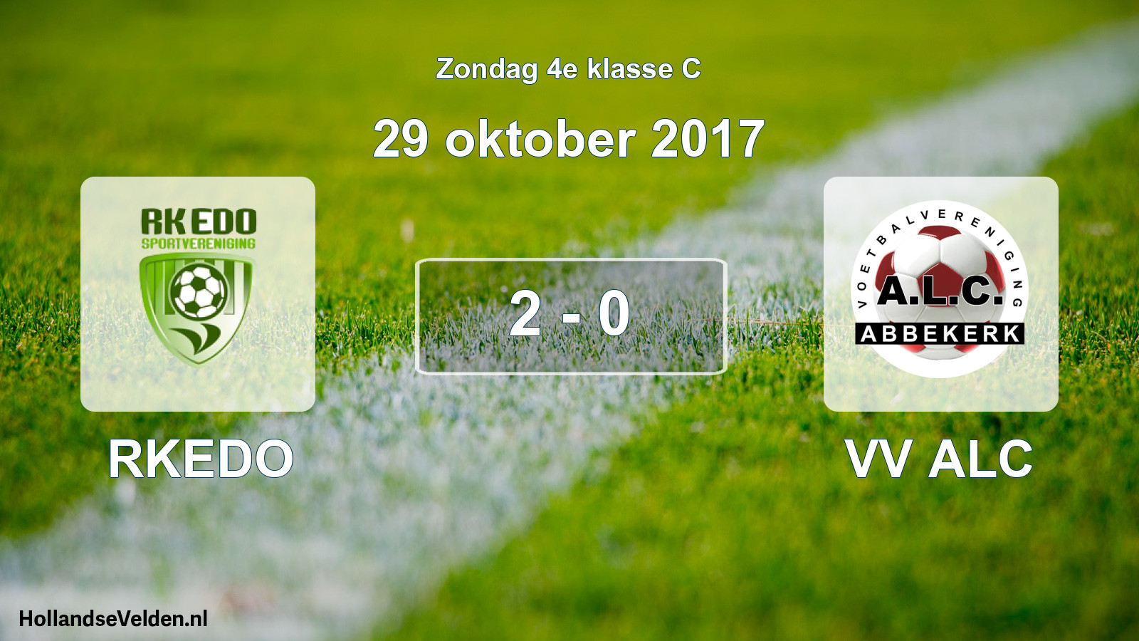 Total number of matches played: RKEDO - VV ALC 2 - 0 (29 October 2017)