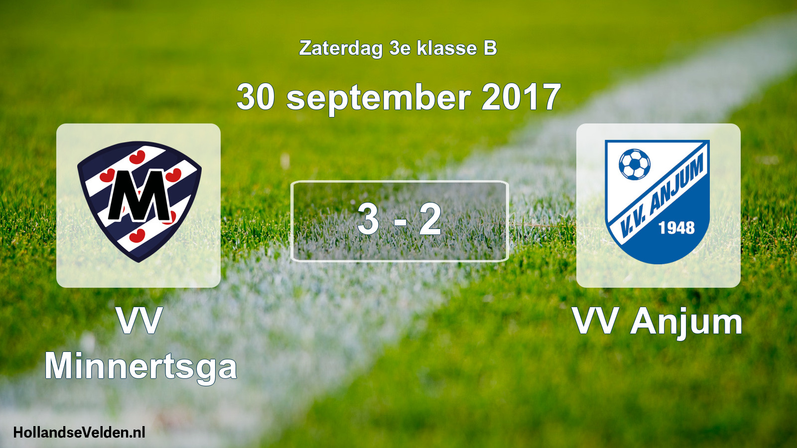 Total number of matches played: VV Minnertsga - VV Anjum 3 - 2 (30 September 2017)