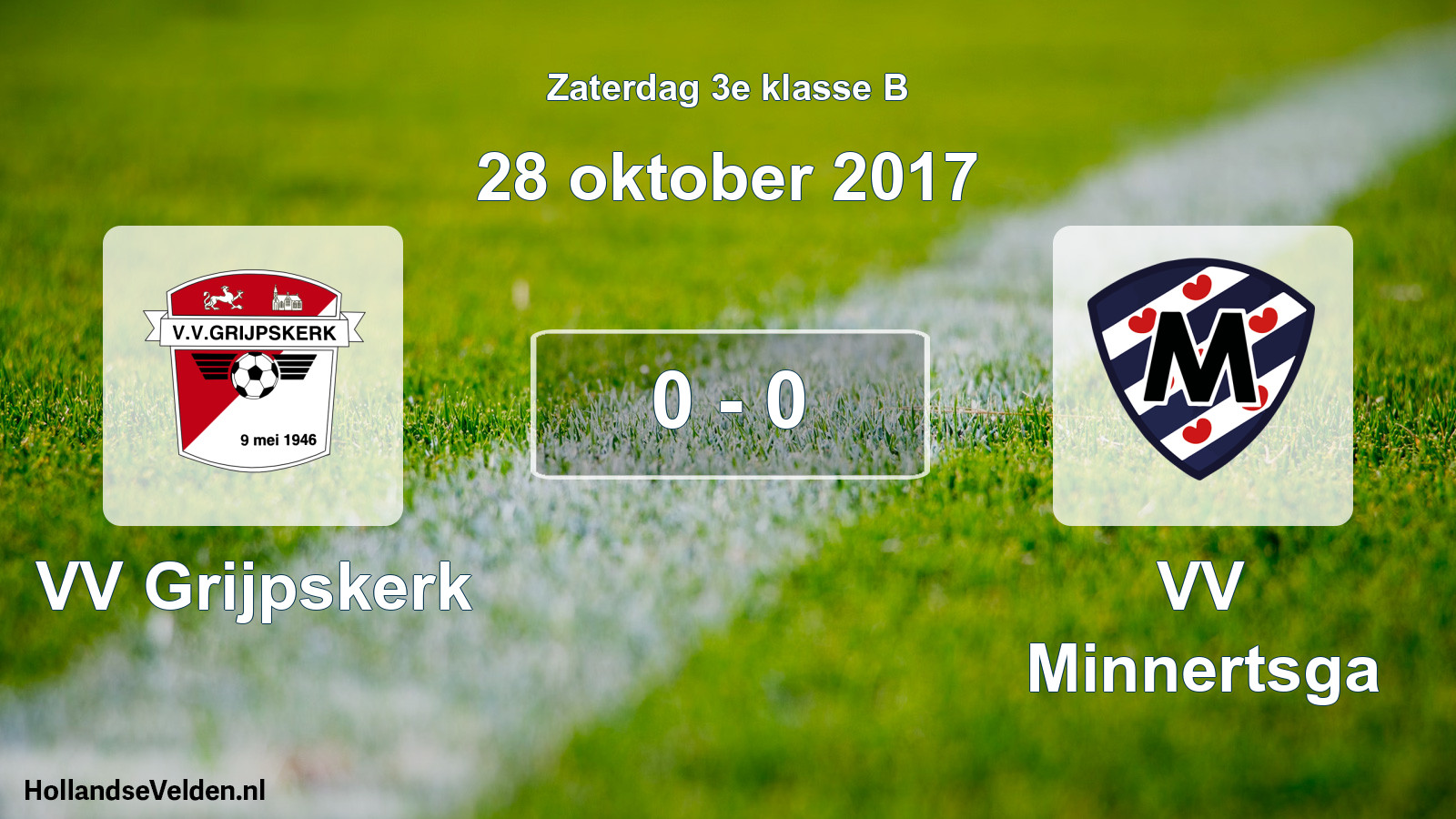 Total number of matches played: VV Grijpskerk - VV Minnertsga 0 - 0 (28 October 2017)