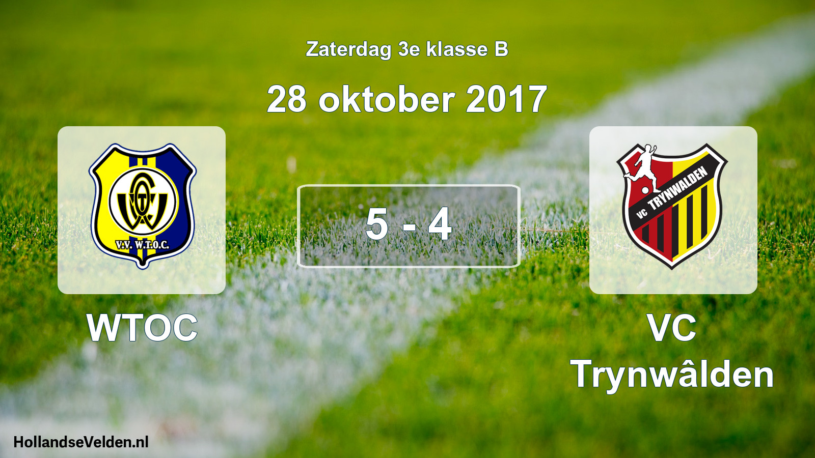 Total number of matches played: WTOC - VC Trynwâlden 5 - 4 (28 October 2017)