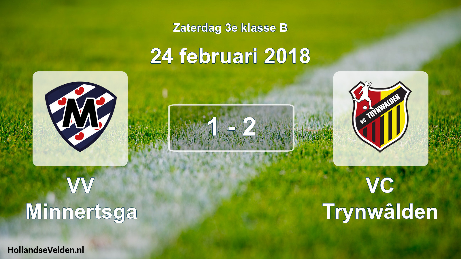 Total number of matches played: VV Minnertsga - VC Trynwâlden 1 - 2 (24 February 2018)