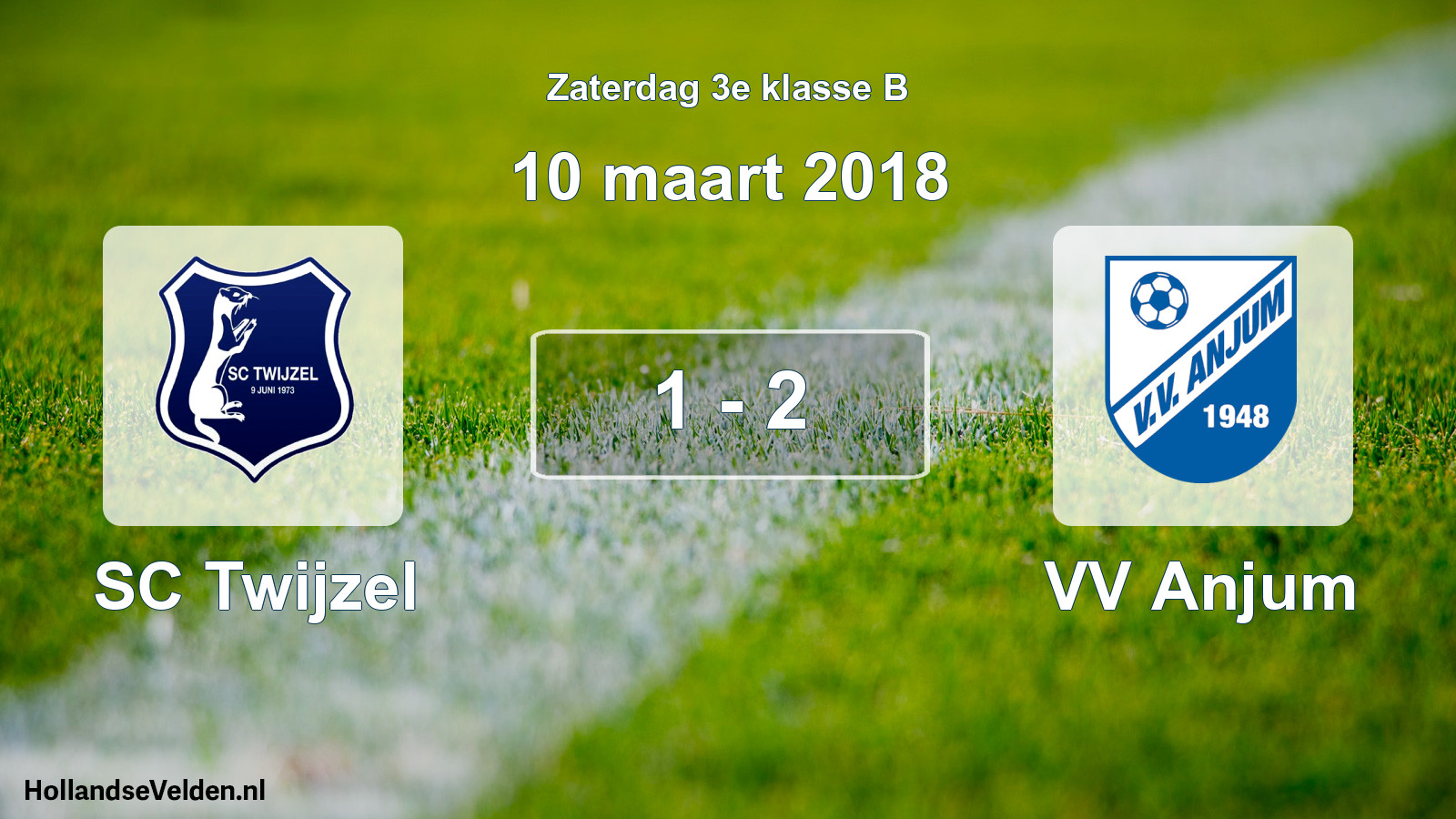 Total number of matches played: SC Twijzel - VV Anjum 1 - 2 (10 March 2018)