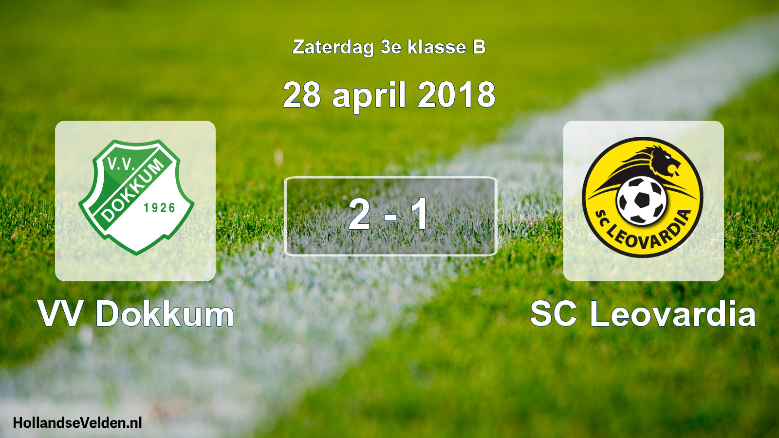 Total number of matches played: VV Dokkum - SC Leovardia 2 - 1 (28 April 2018)