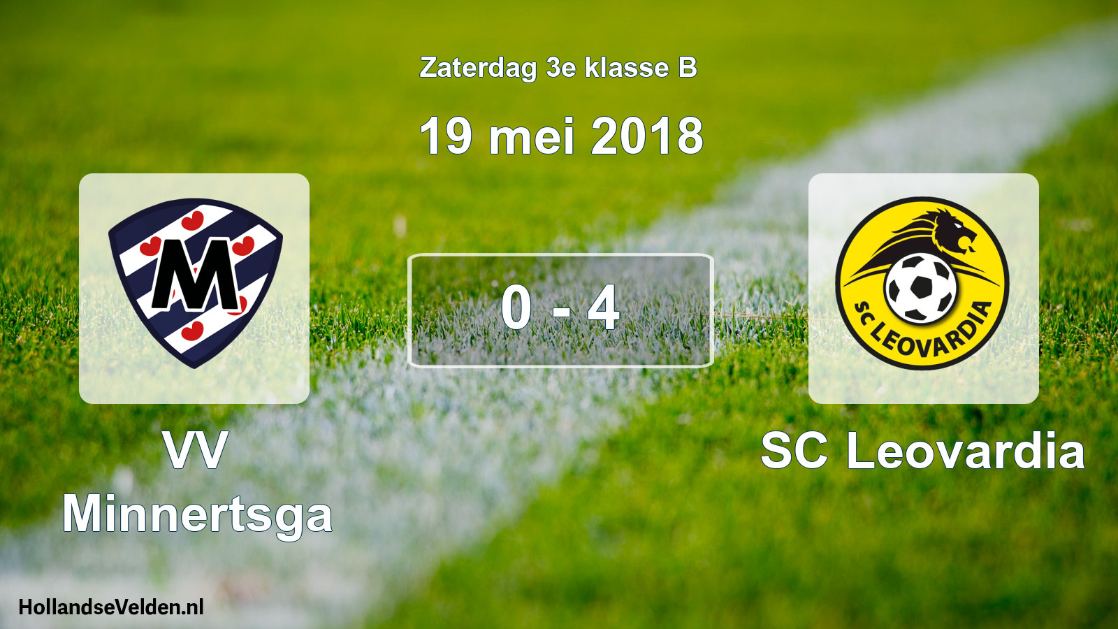 Total number of matches played: VV Minnertsga - SC Leovardia 0 - 4 (19 May 2018)