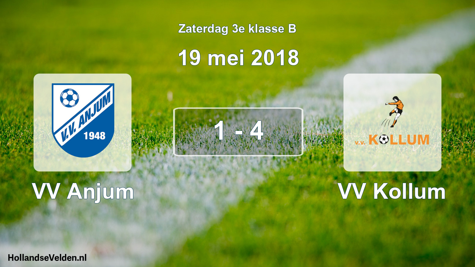 Total number of matches played: VV Anjum - VV Kollum 1 - 4 (19 May 2018)