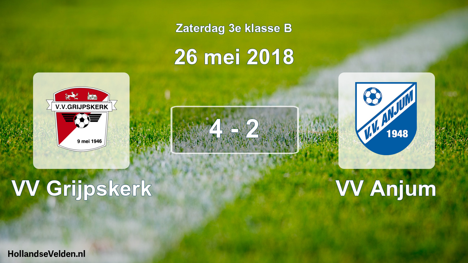 Total number of matches played: VV Grijpskerk - VV Anjum 4 - 2 (26 May 2018)