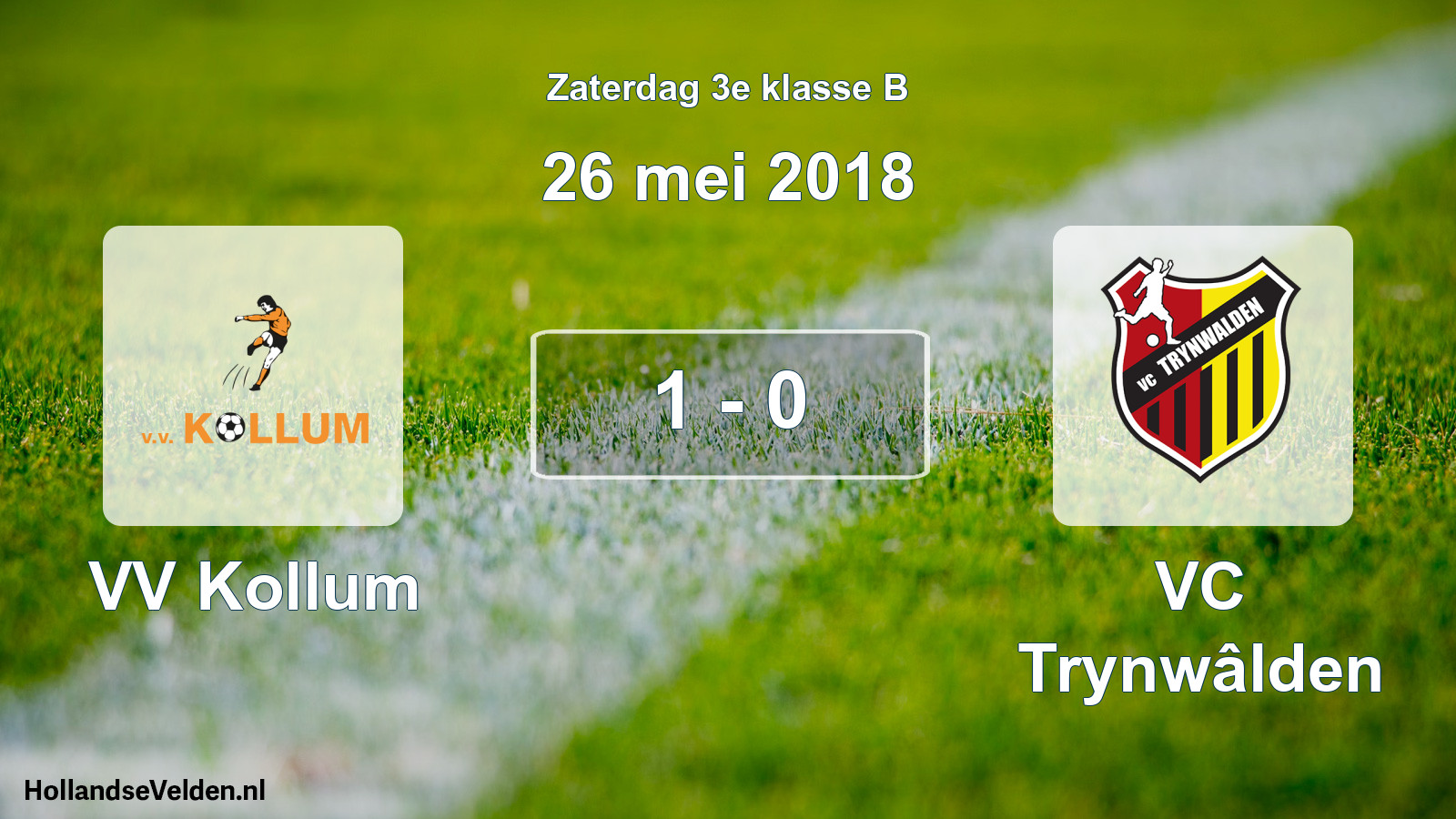 Total number of matches played: VV Kollum - VC Trynwâlden 1 - 0 (26 May 2018)