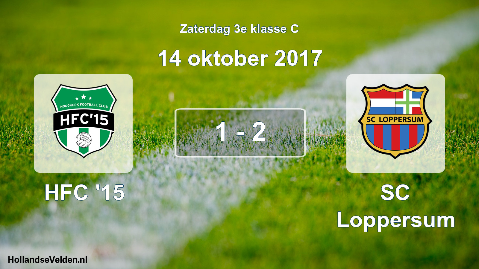 Total number of matches played: HFC '15 - SC Loppersum 1 - 2 (14 October 2017)
