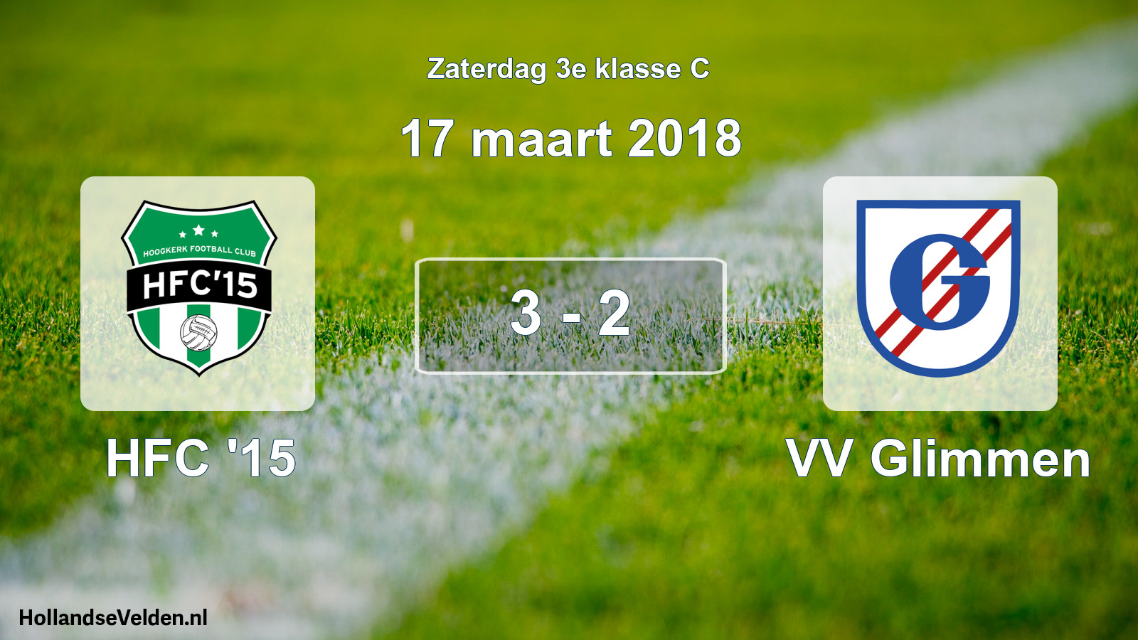 Total number of matches played: HFC '15 - VV Glimmen 3 - 2 (17 March 2018)
