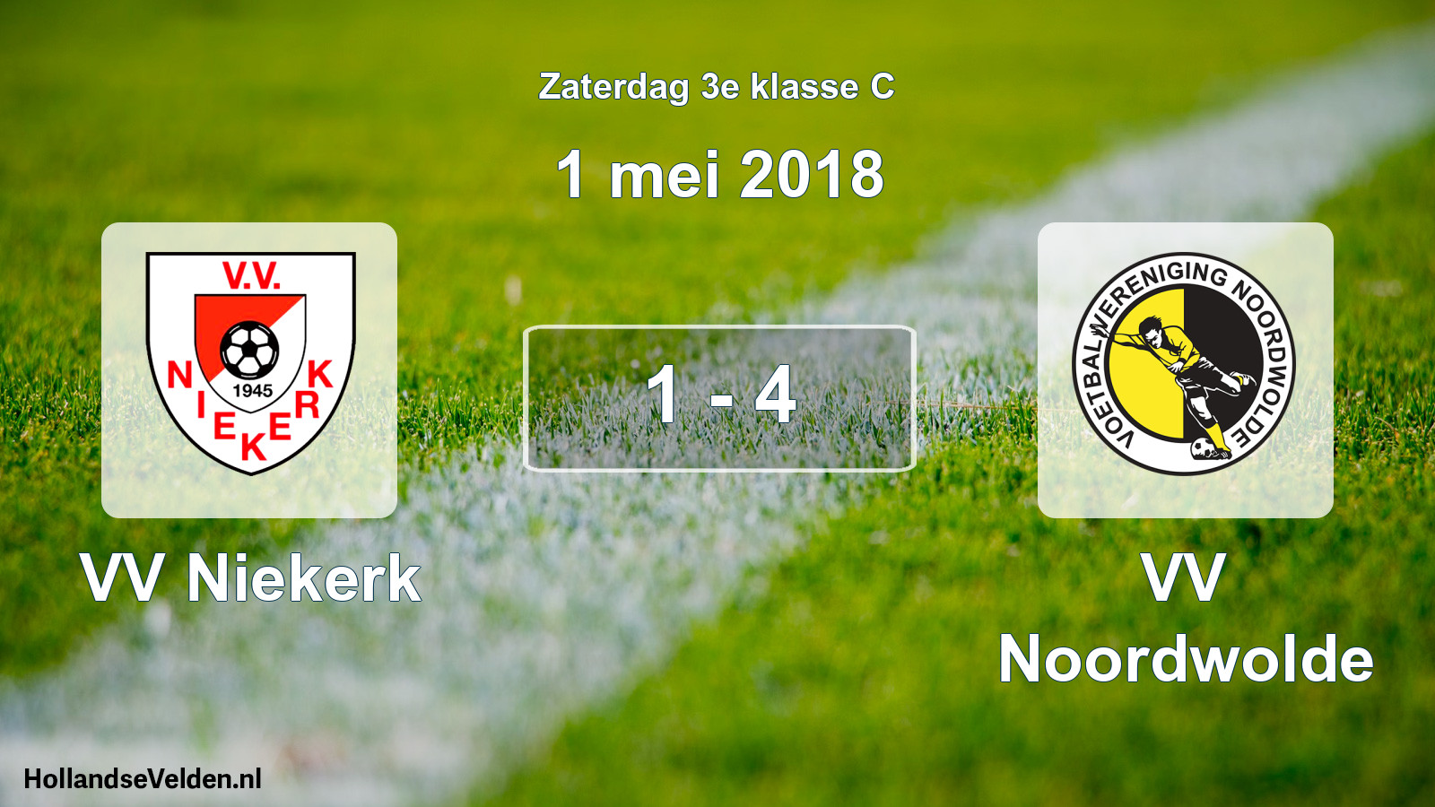 Total number of matches played: VV Niekerk - VV Noordwolde 1 - 4 (1 May 2018)
