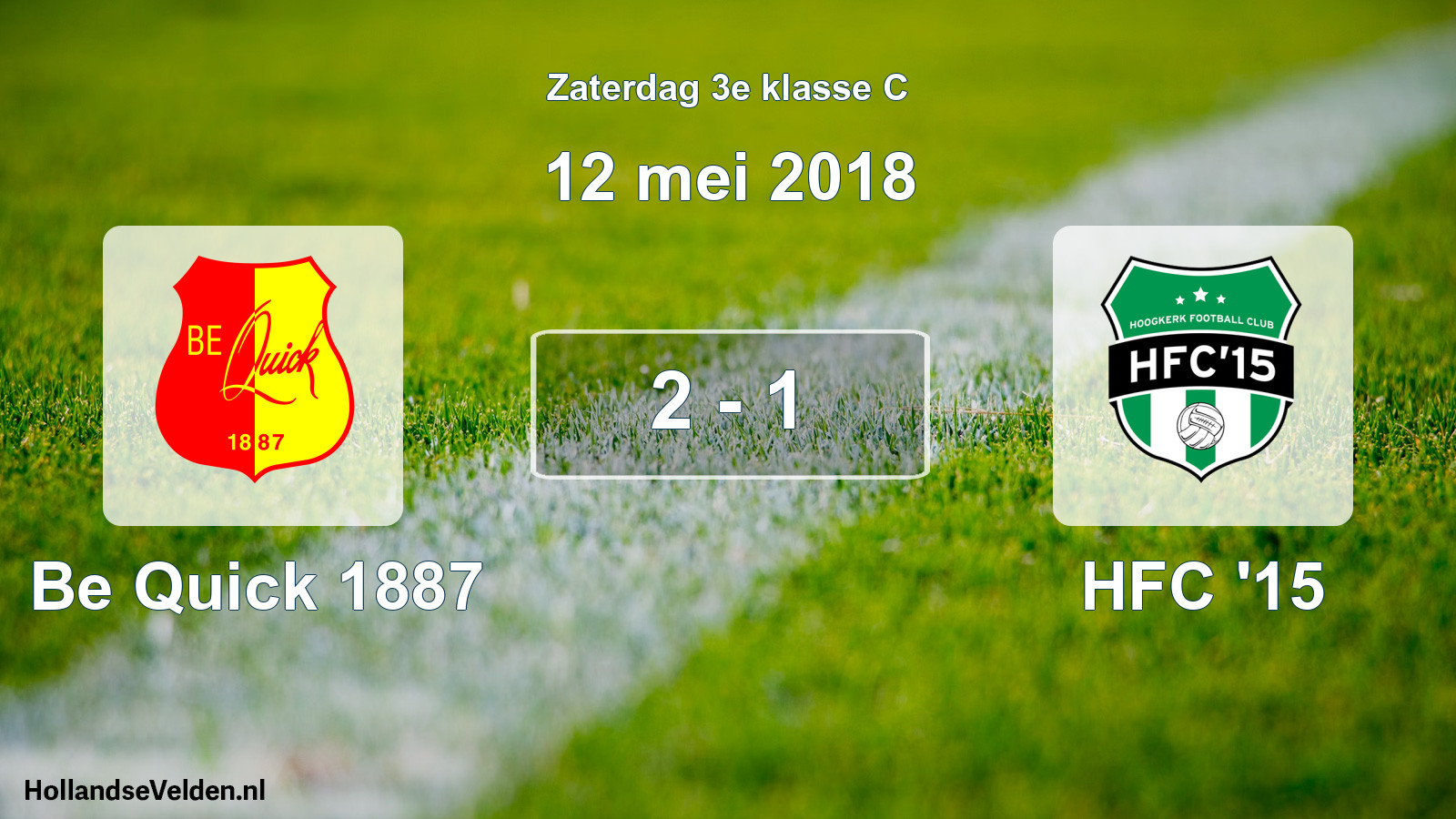 Total number of matches played: Be Quick 1887 - HFC '15 2 - 1 (12 May 2018)